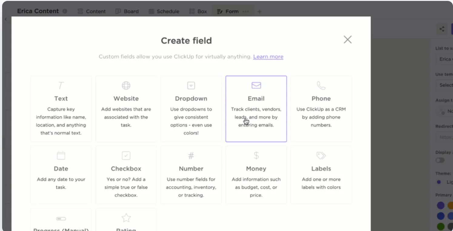 ClickUp Formları