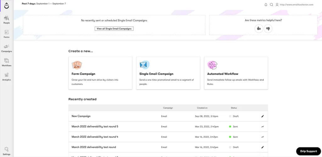 Drip-Dashboard