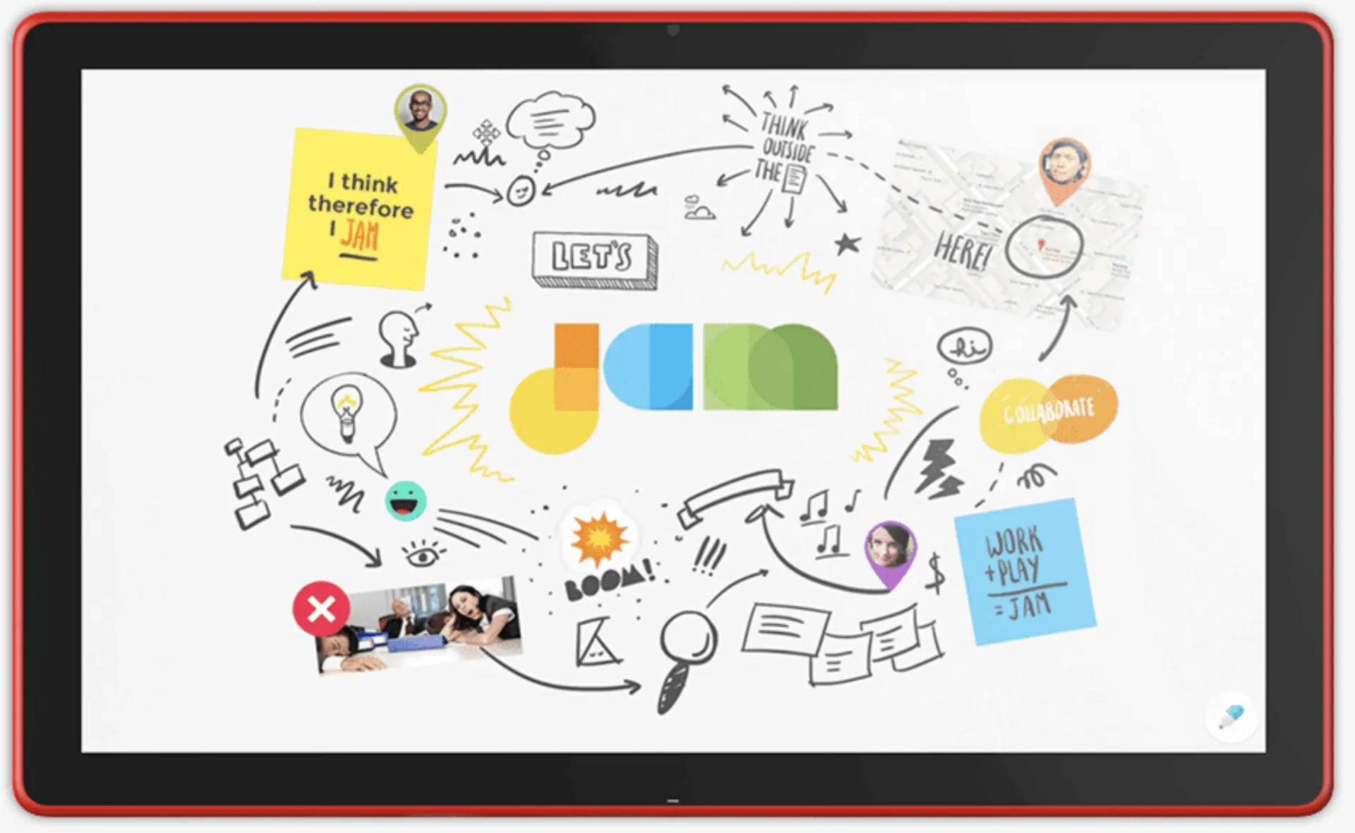 Exemple de produit Google Jamboard