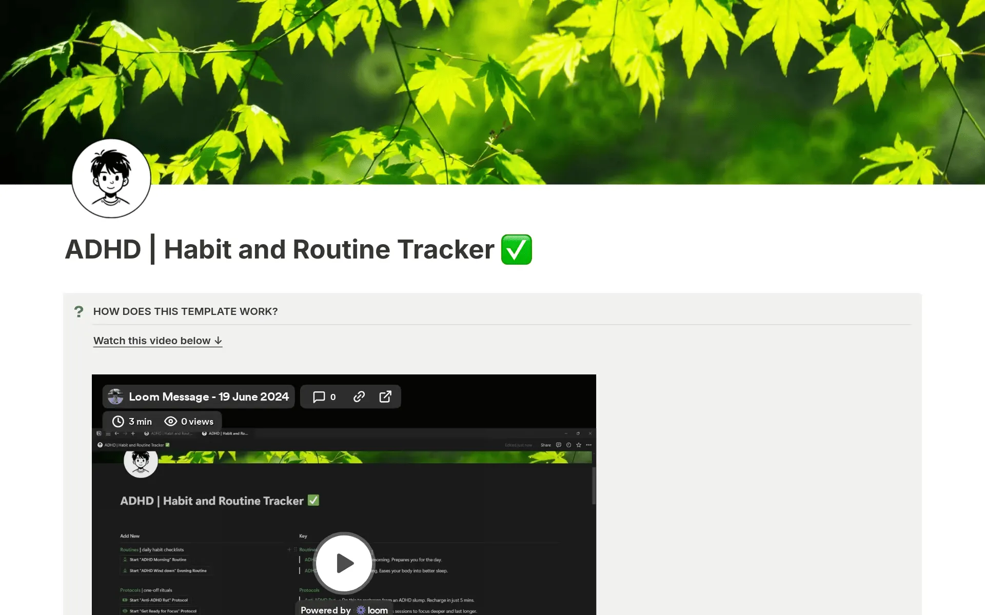 Modèle Notion pour suivre vos habitudes et votre routine : modèles Notion pour le TDAH