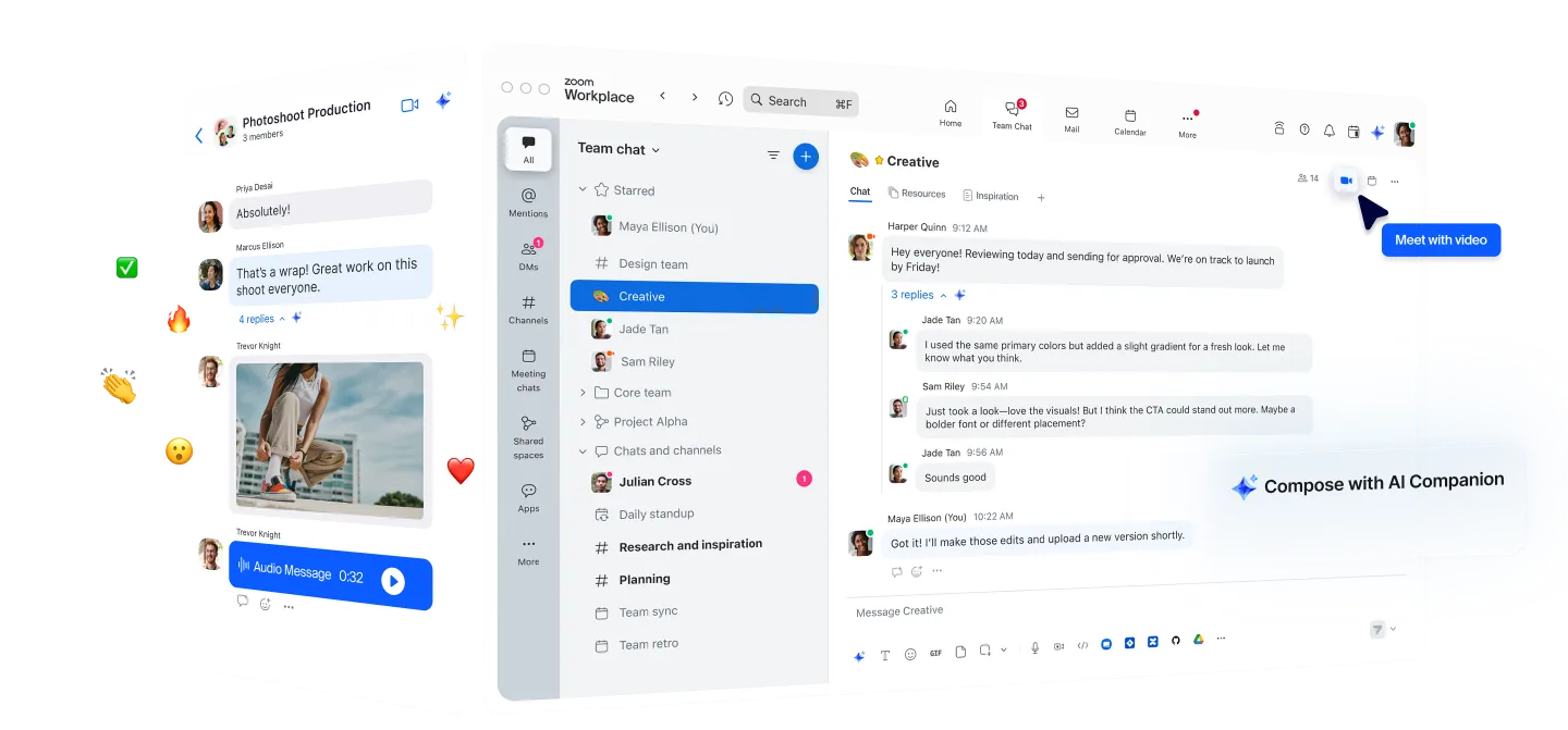 تتيح لك دردشة الفريق في Zoom التعاون بسلاسة_كيف يمكنني دمج أدوات إدارة المشاريع مع منصات المراسلة؟