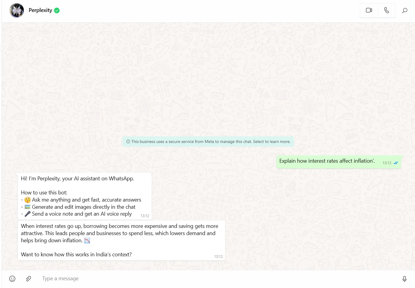 Perplexity AI_ ฉันจะใช้ Perplexity AI เพื่อหาคำตอบใน WhatsApp ได้อย่างไร