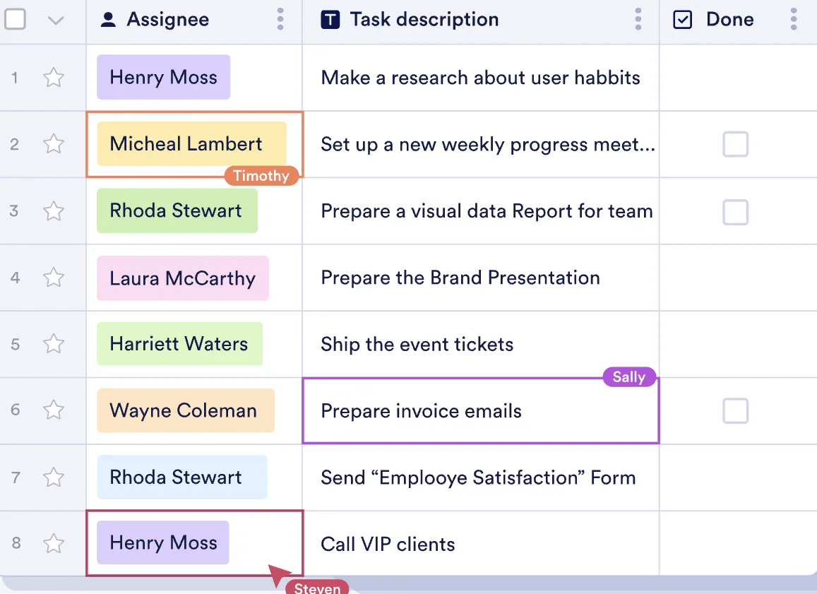 clickup 対 jotform：jotform テーブルによる柔軟なタスク管理機能