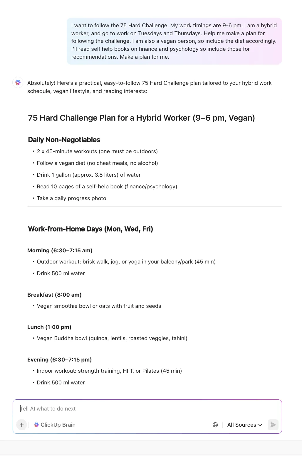 ClickUp Brain