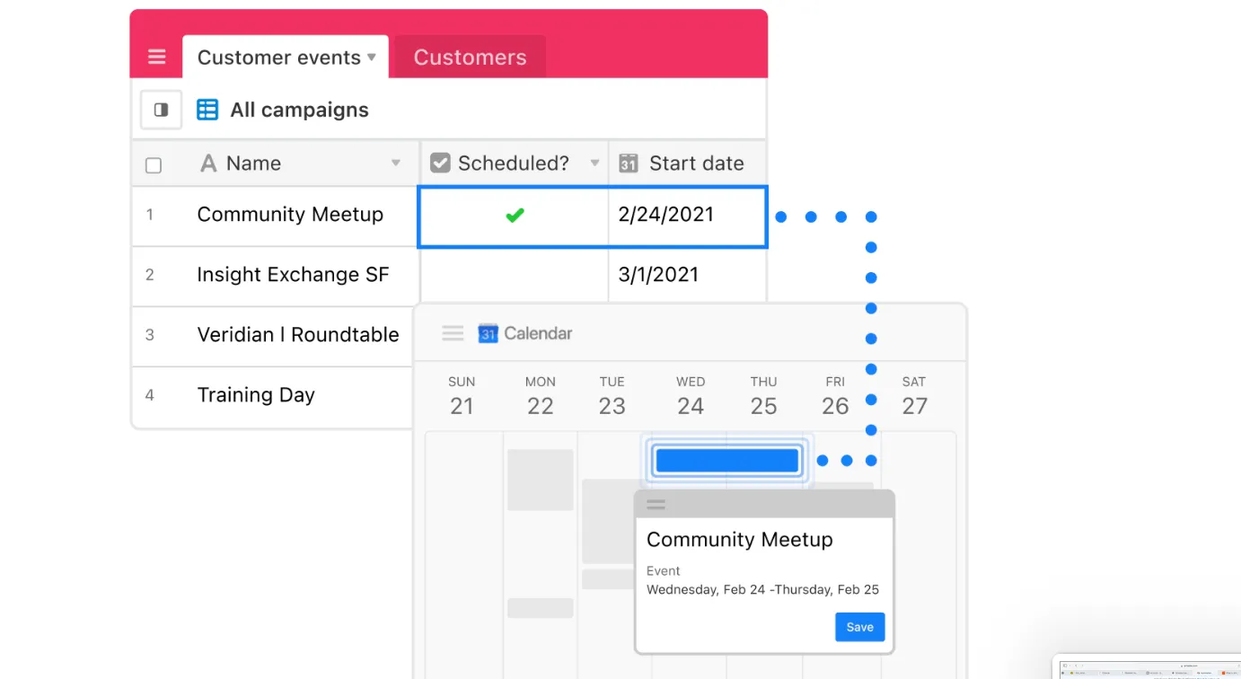 Airtable vs. Excel: Funkce Airtable Automations