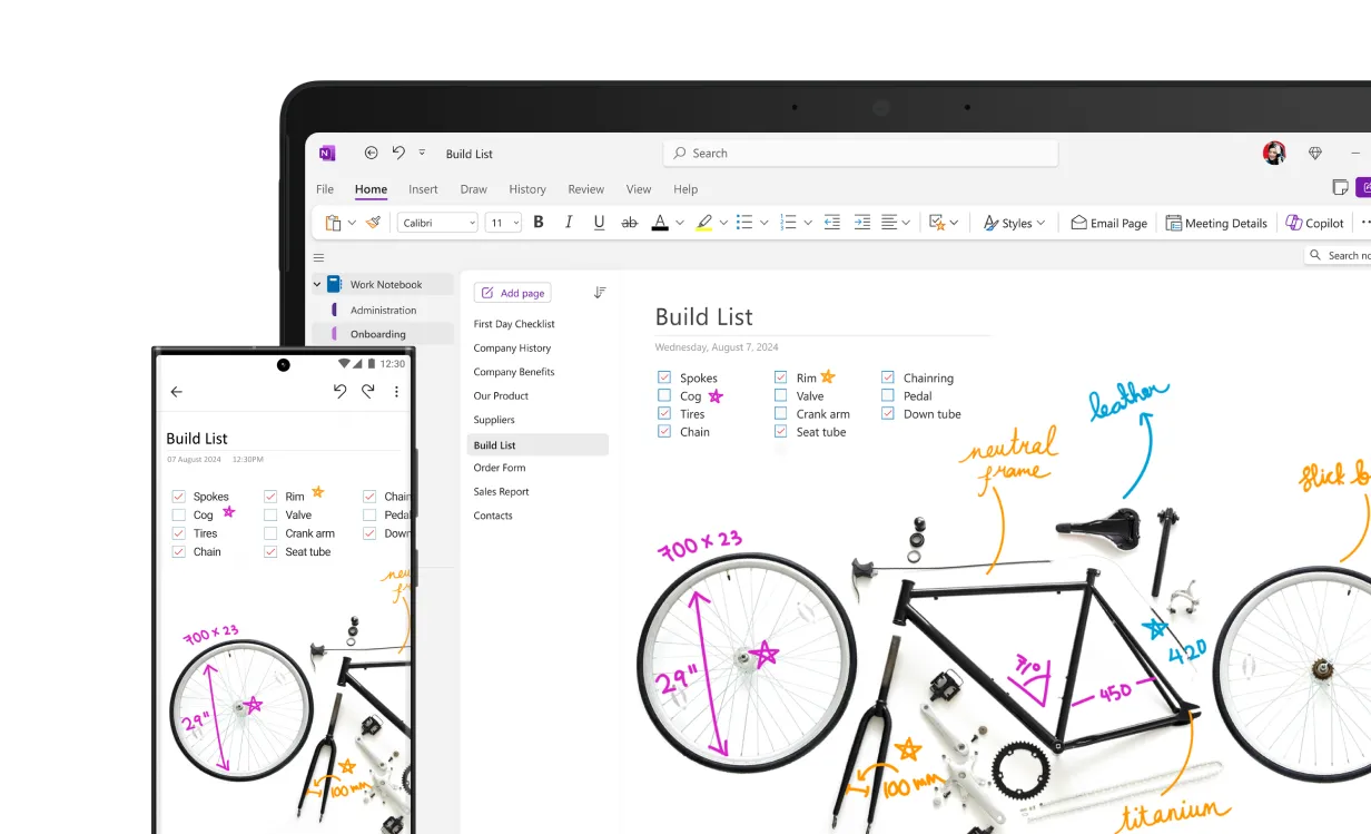 مساعد رياضيات مخصص في OneNote