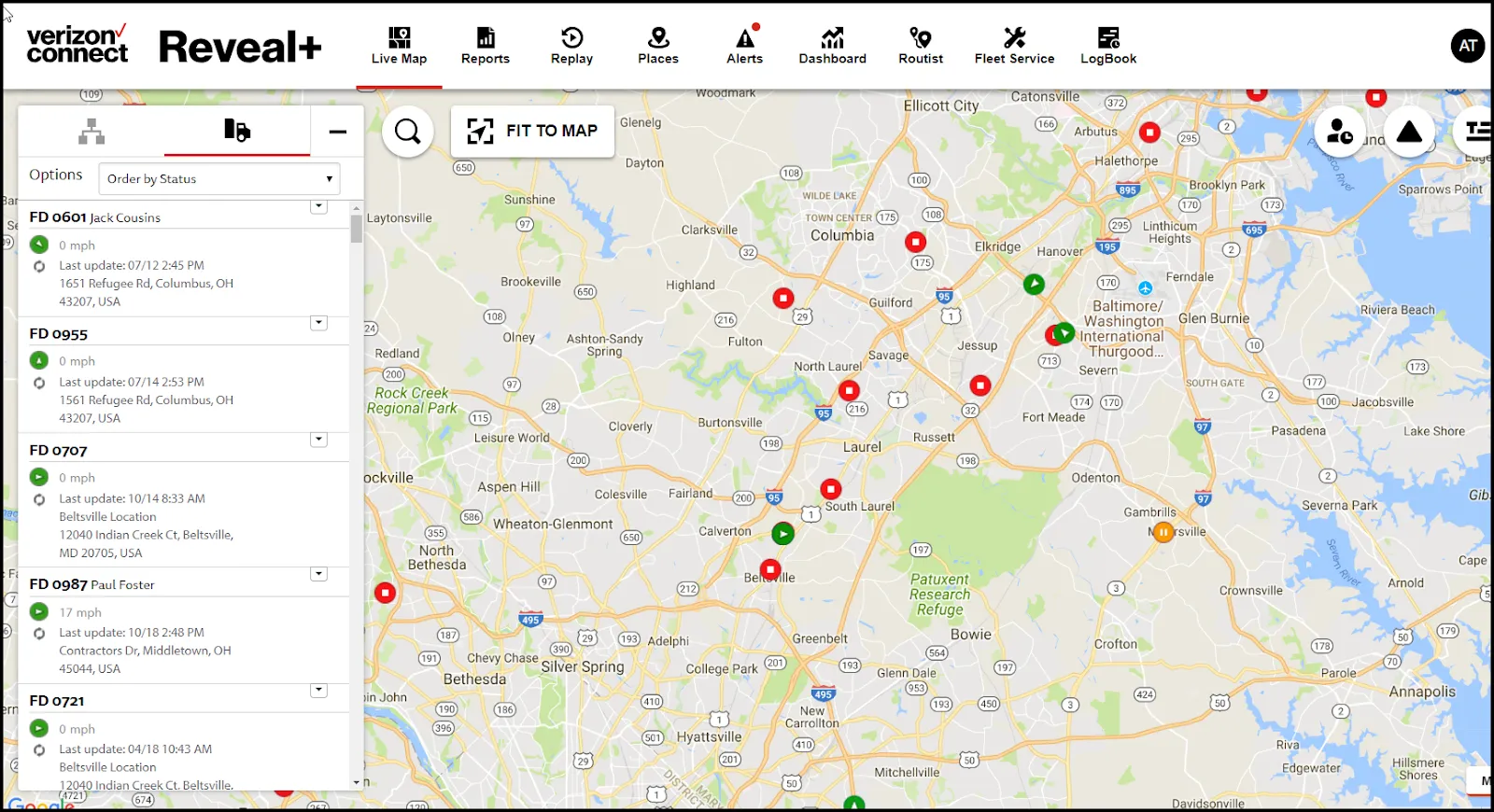 Flottamenedzsment szoftver: Fleetmatics by Verizon Connect