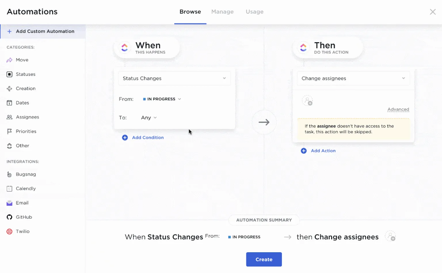 ClickUp Automation