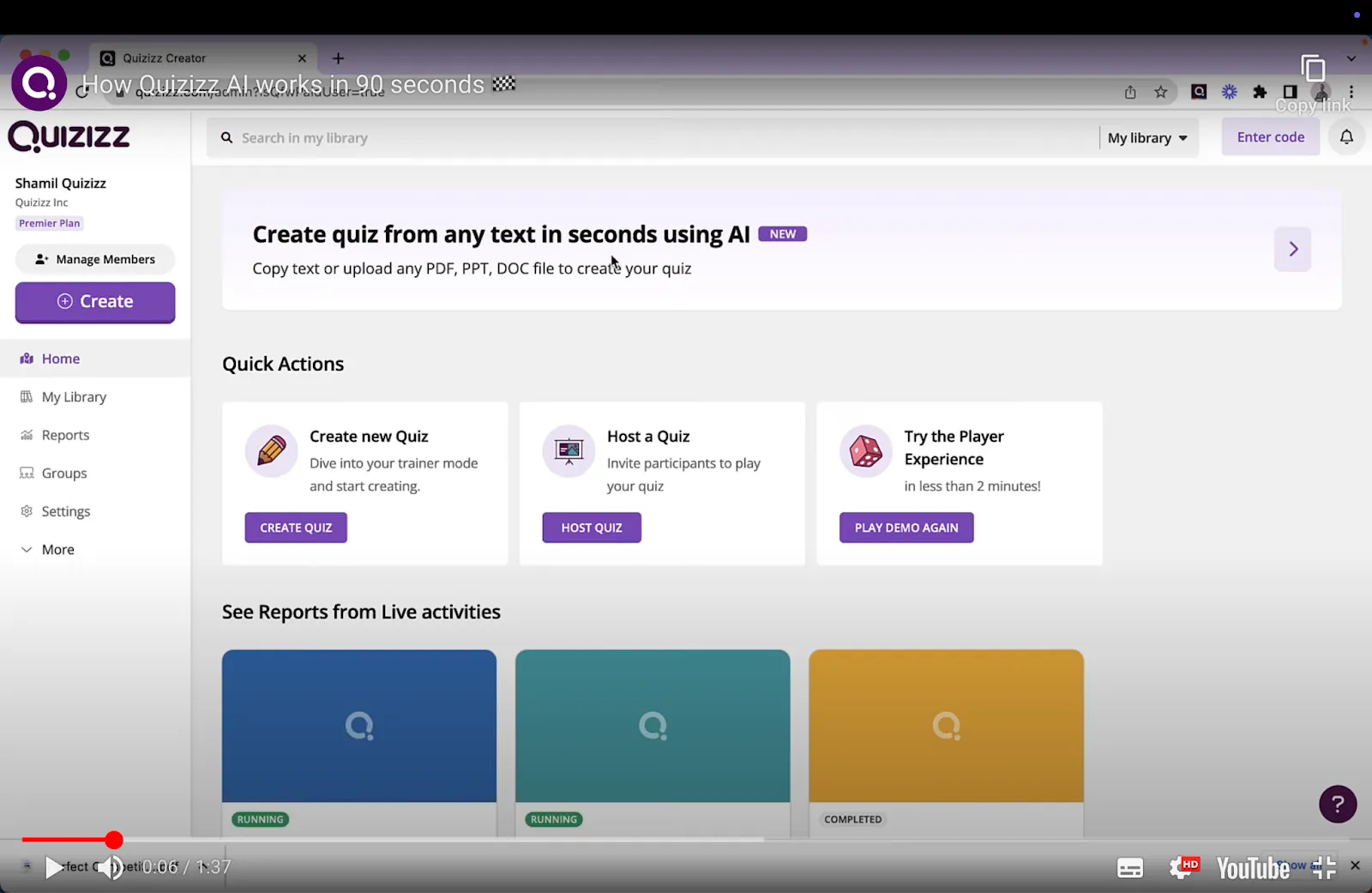 Quizizz hace que las evaluaciones sean más atractivas con cuestionarios interactivos y elementos de aprendizaje gamificados.