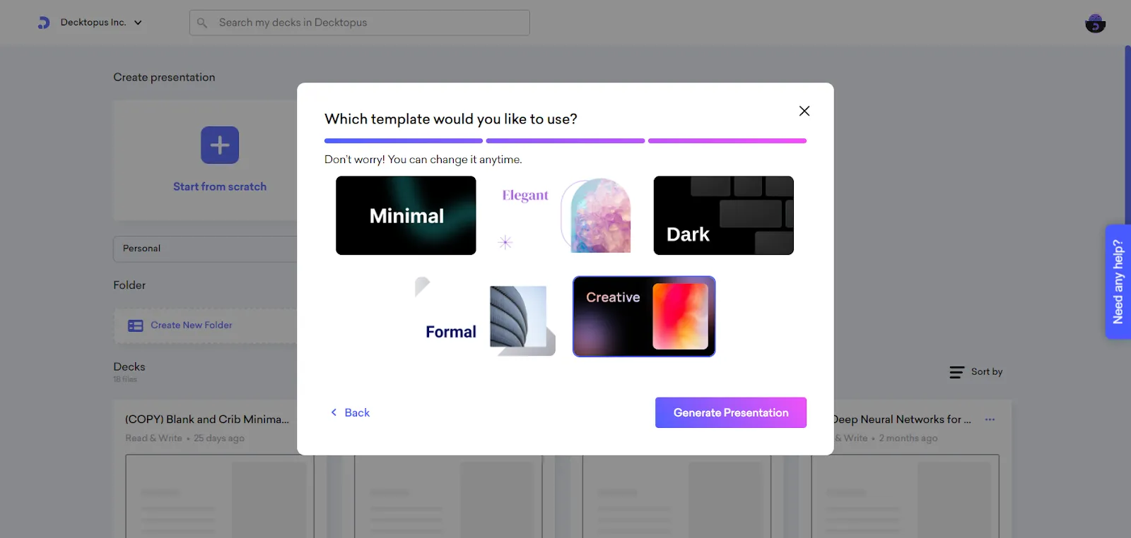Alternative to Beautiful IA: Decktopus
