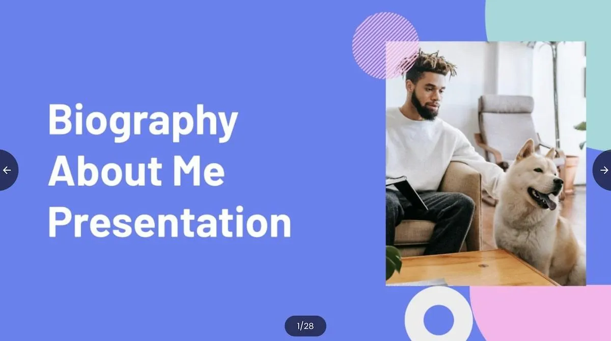 Mẫu PowerPoint Tiểu sử về tôi