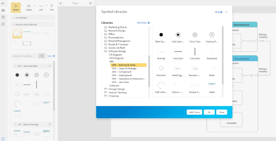 SmartDraw Vẽ sơ đồ