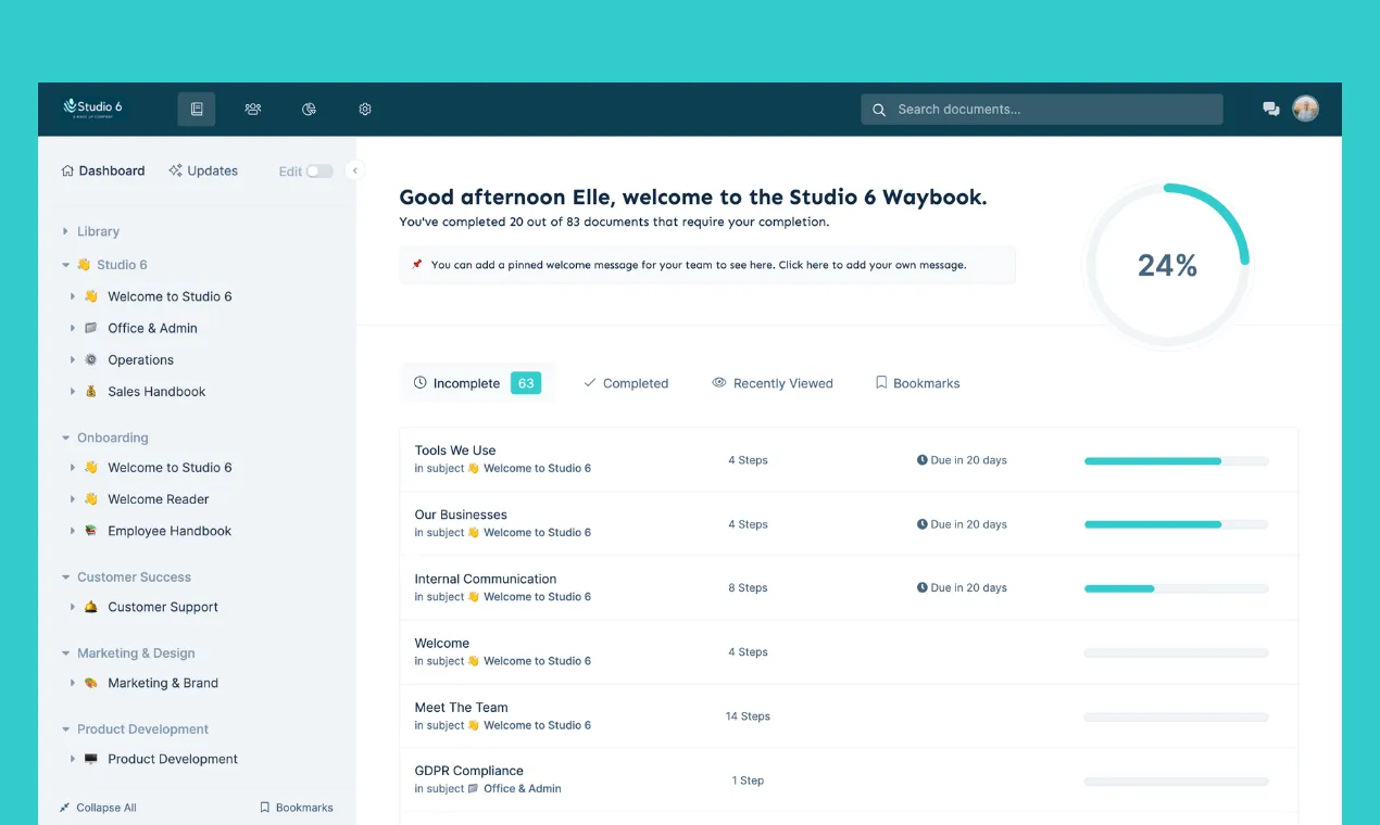 tramite Waybook