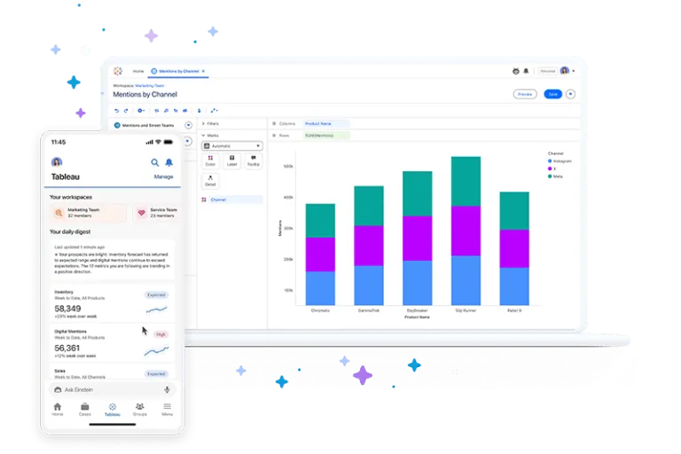 Tableau: Инструменти за отчитане на проекти