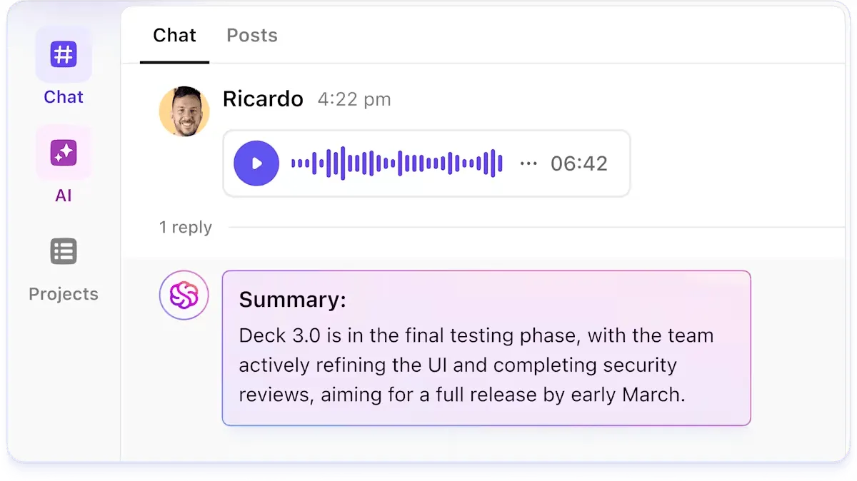 ClickUp Clips: interface de gravação de tela e vídeo para capturar tutoriais rápidos