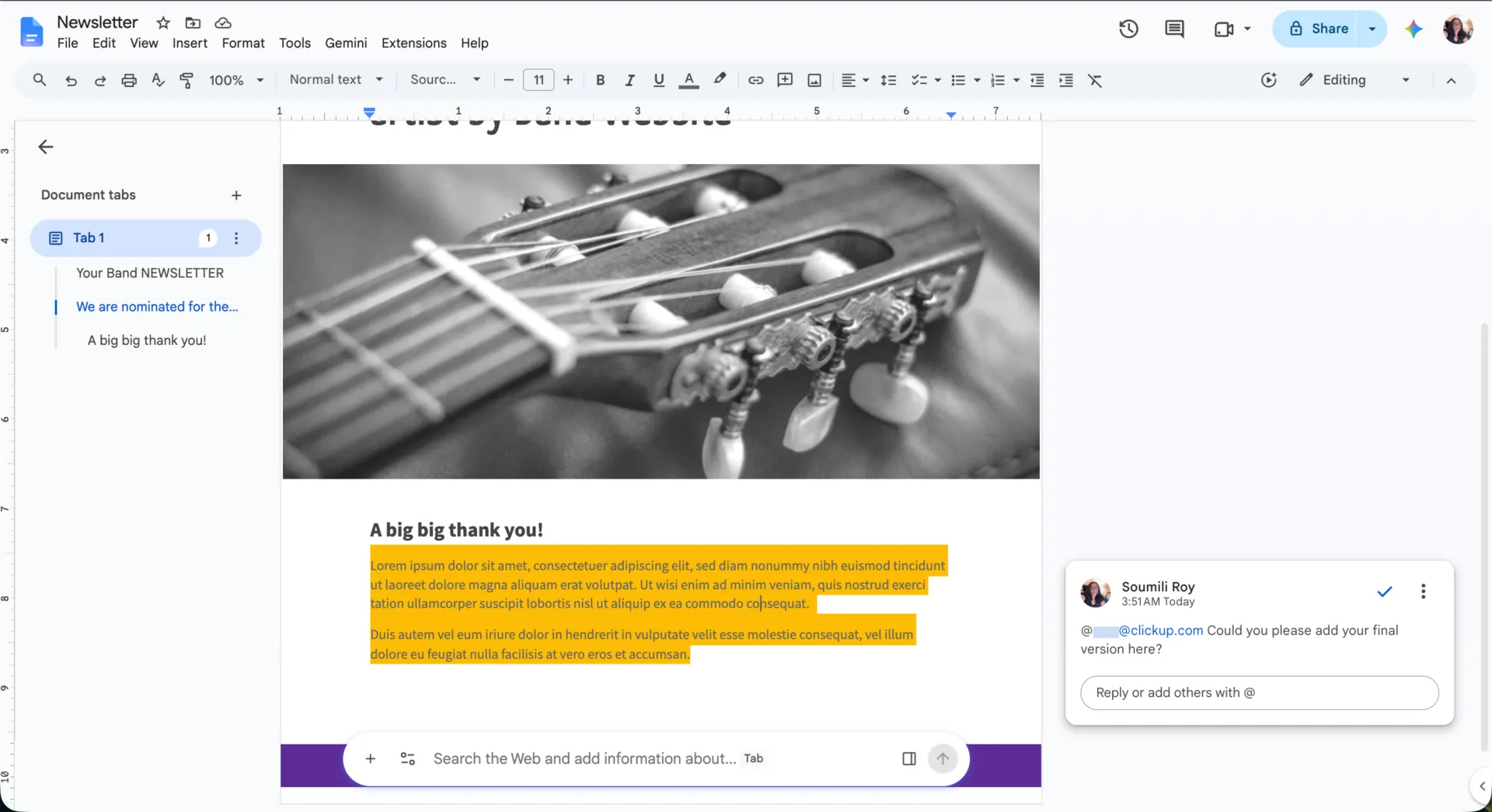 via Google Documenten: Software voor samenwerking aan documenten