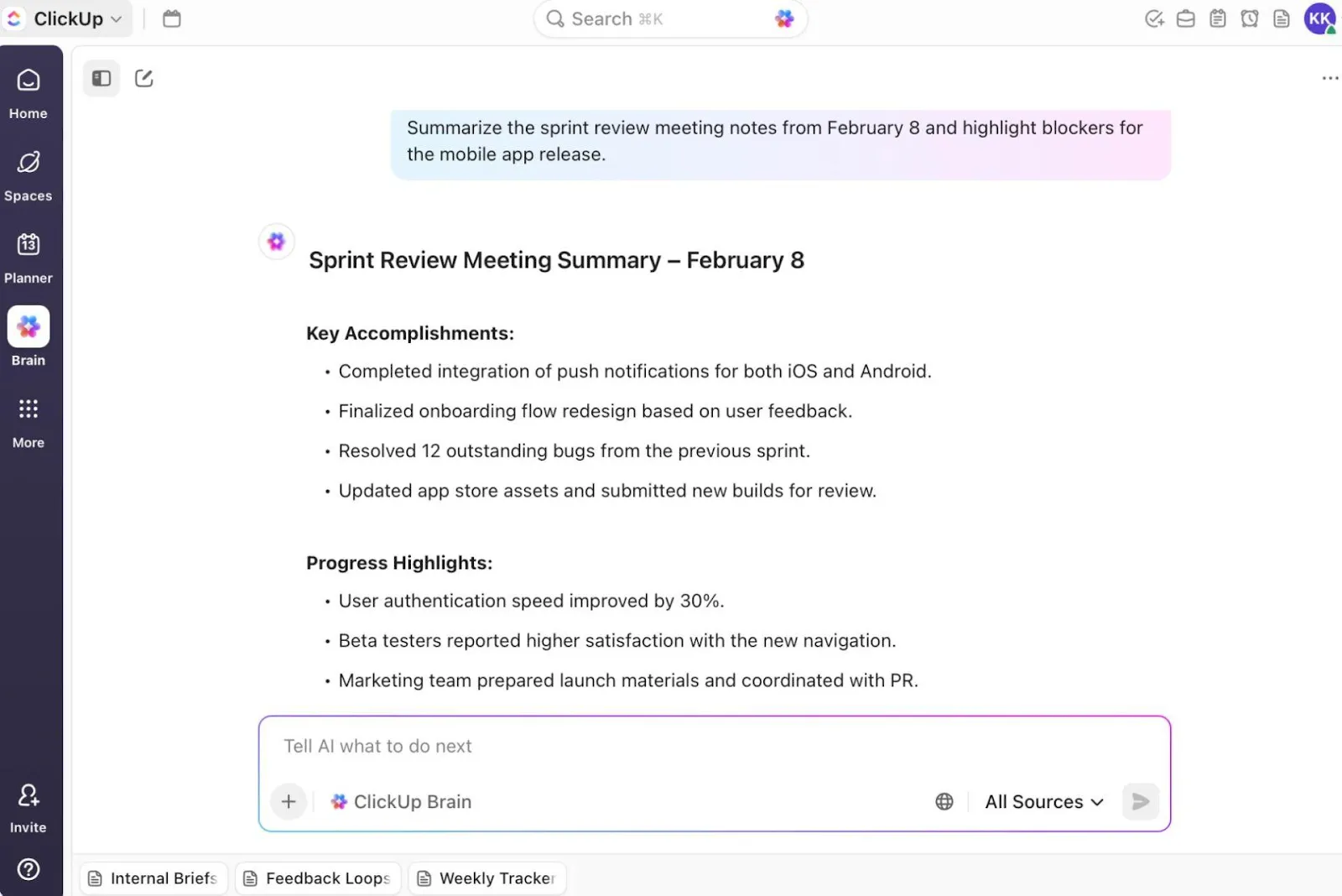 ClickUp Brain: Wie Entwickler Pull Requests über verteilte Teams hinweg verwalten können