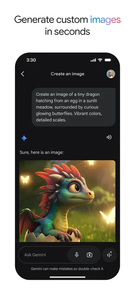 Google Gemini Arayüzü