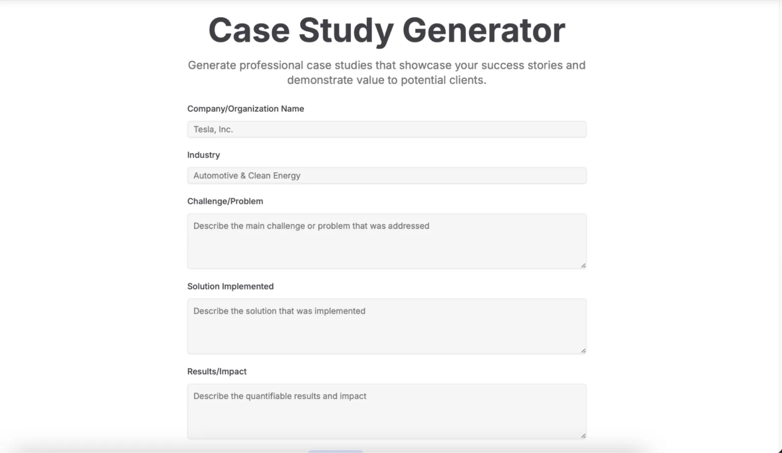 O Galaxy AI é um gerador de estudos de caso de IA.