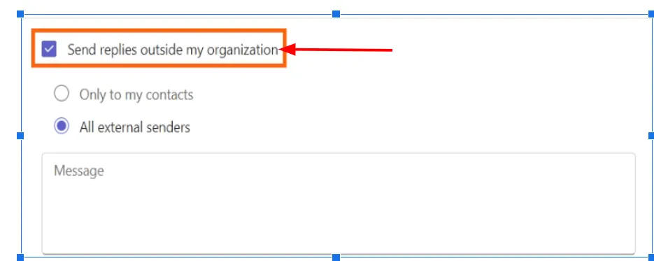 Come impostare l'assenza dall'ufficio in Teams - Passaggio 3