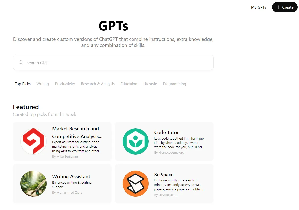 Créer des GPT personnalisés sur ChatGPT