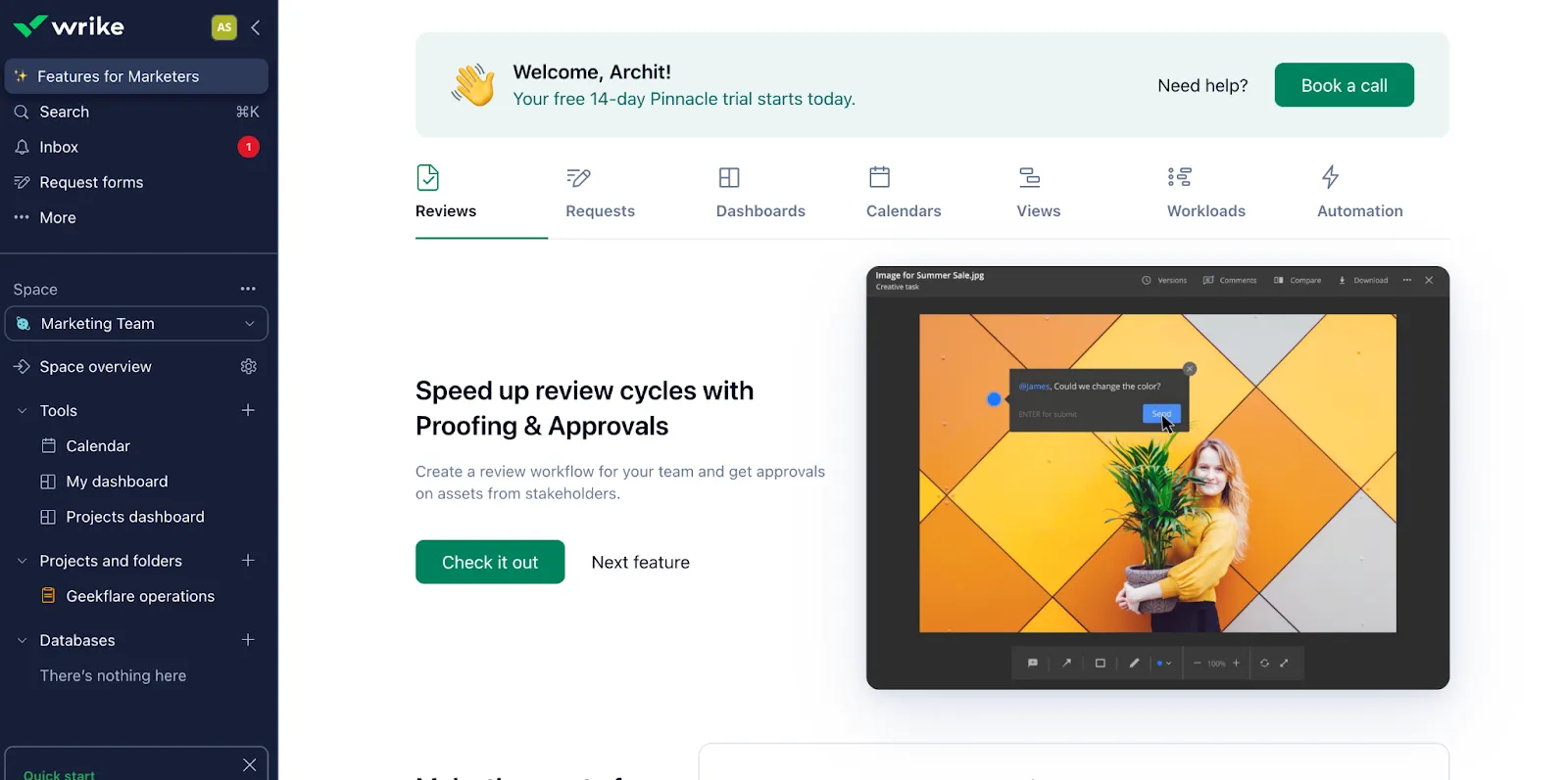 Wrike: strumenti di pianificazione dei progetti