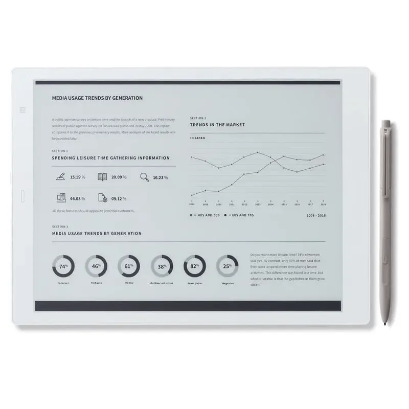 Fujitsu Quaderno A5: алтернатива на Kindle Scribe