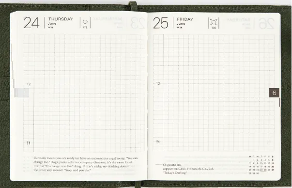 Планиращ дневник Hobonichi Techo: Най-добър за компактно и всеобхватно водене на бележки