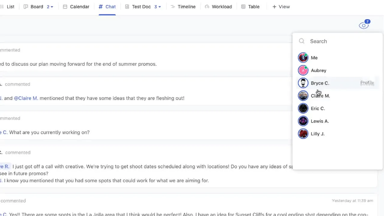Chat ClickUp
