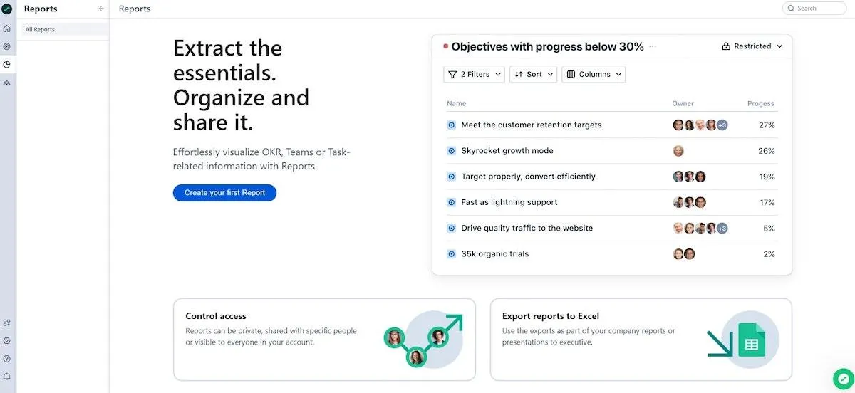 Startup'lar için OKR Yazılımı: Quantive
