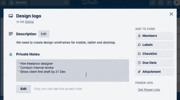 Trello (الأفضل لإدارة المهام المرئية وتنظيم المشاريع)
