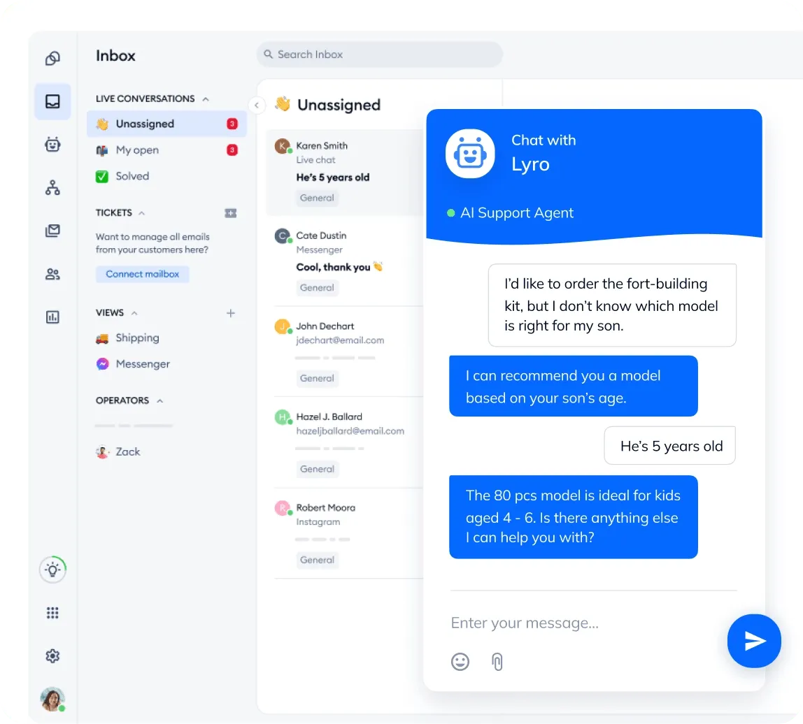 Tidio è una piattaforma di chat molto apprezzata per una comunicazione efficiente