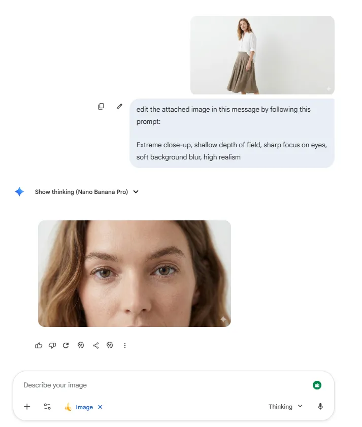 Der Fokus und die Linsenhülle für sofortige Tiefe