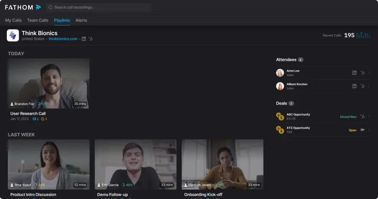 Fathom Dashboard