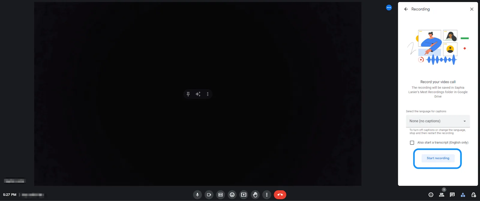 เริ่มการบันทึก: วิธีบันทึกการประชุม Google Meet