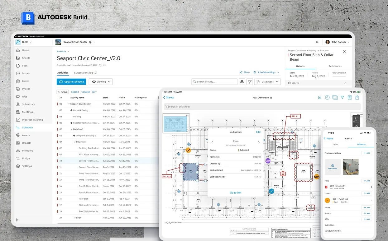 Autodesk Build: Kommunikationssoftware für das Bauwesen