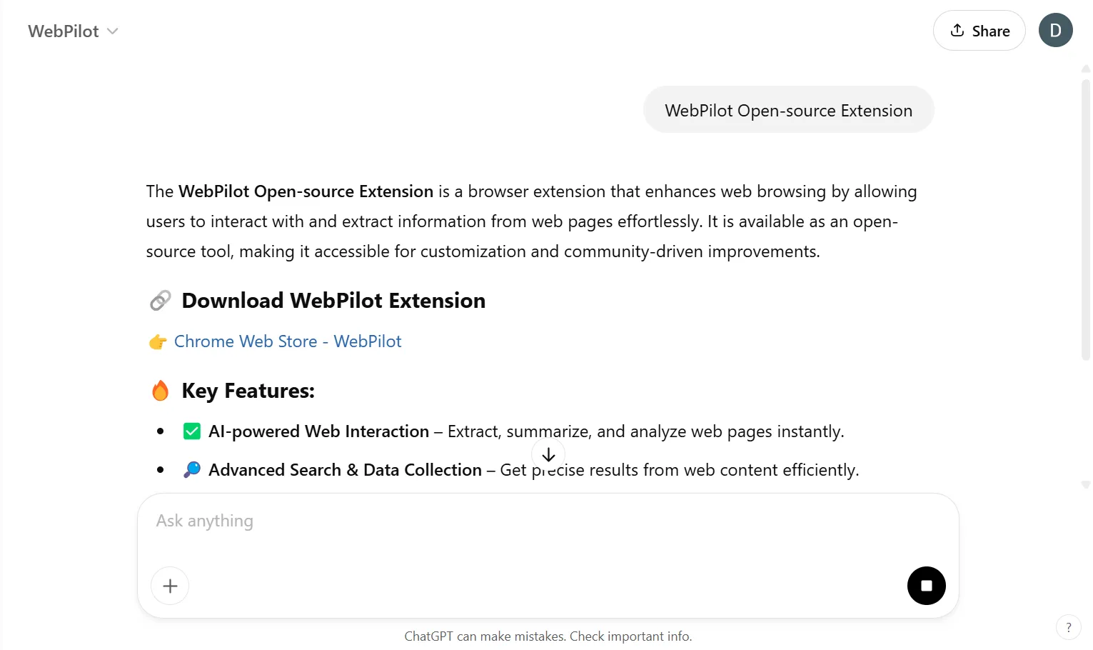 WebPilot GPT