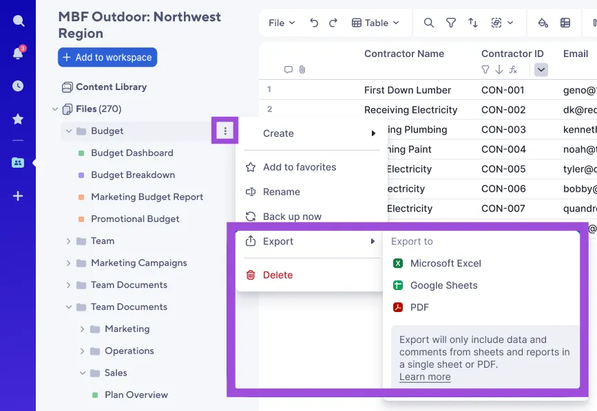 الخطوة 1 كيفية الترحيل من Smartsheet إلى ClickUp