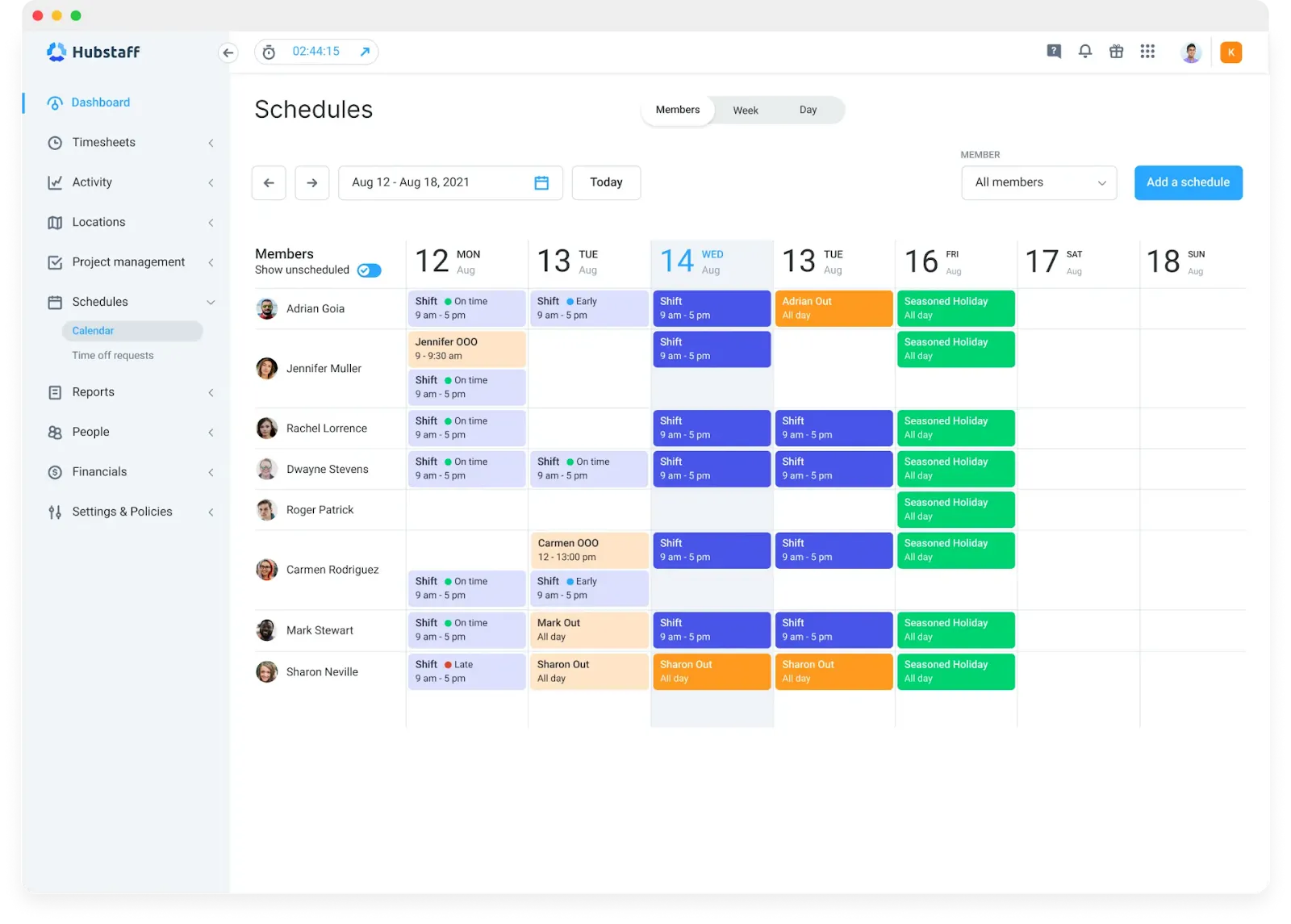 Hubstaff: Connecteam의 대안