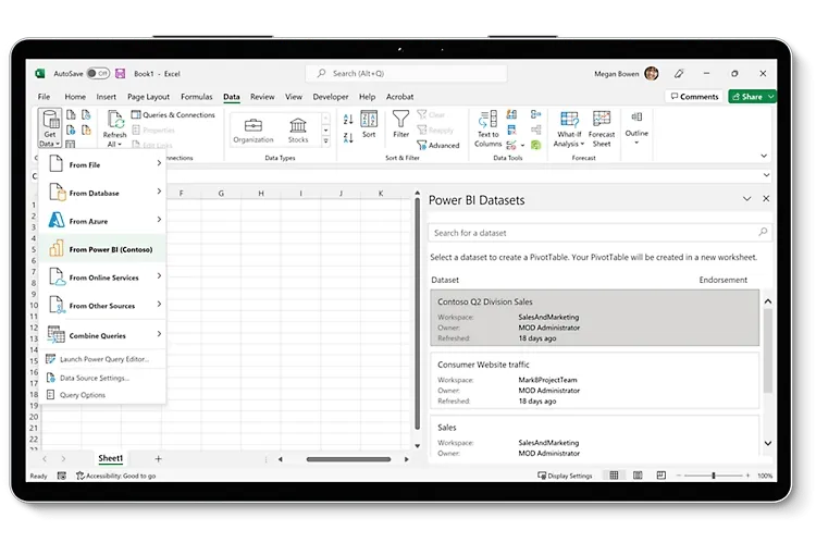 Smartsheet vs. Excel: Integrace s dalšími nástroji Microsoft Office