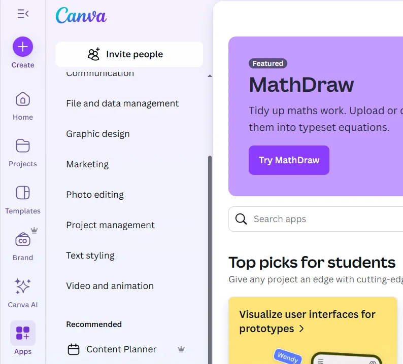 الخطوة 1: افتح Content Planner