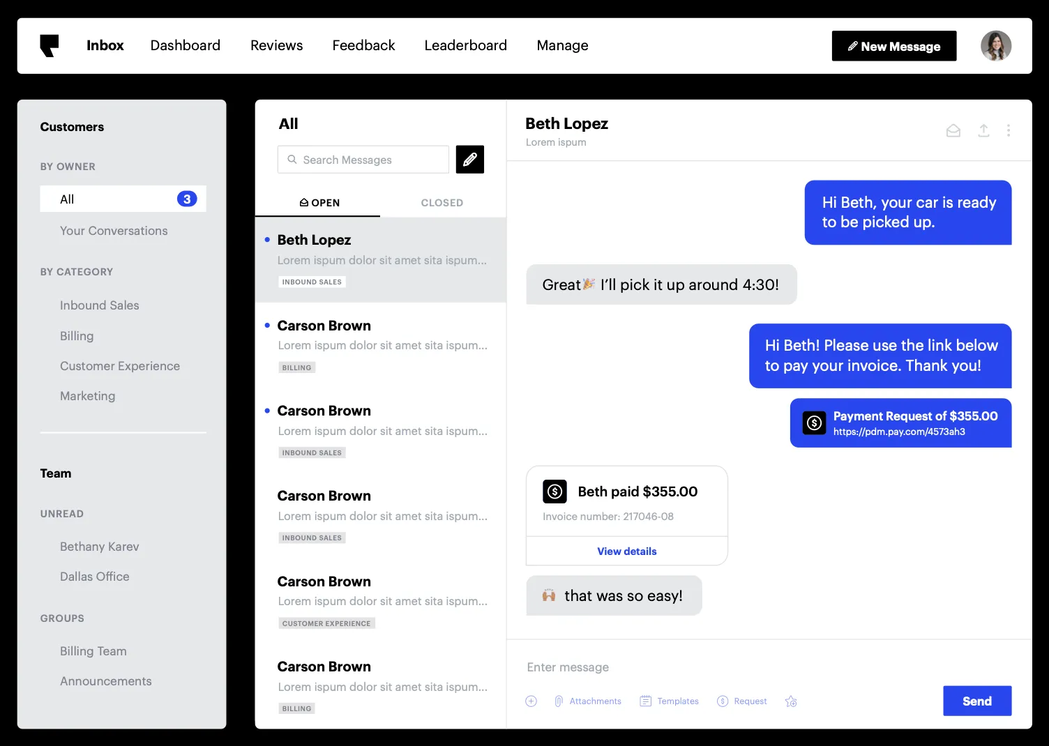 ทางเลือกของ Twilio: กล่องแชทของ Podium