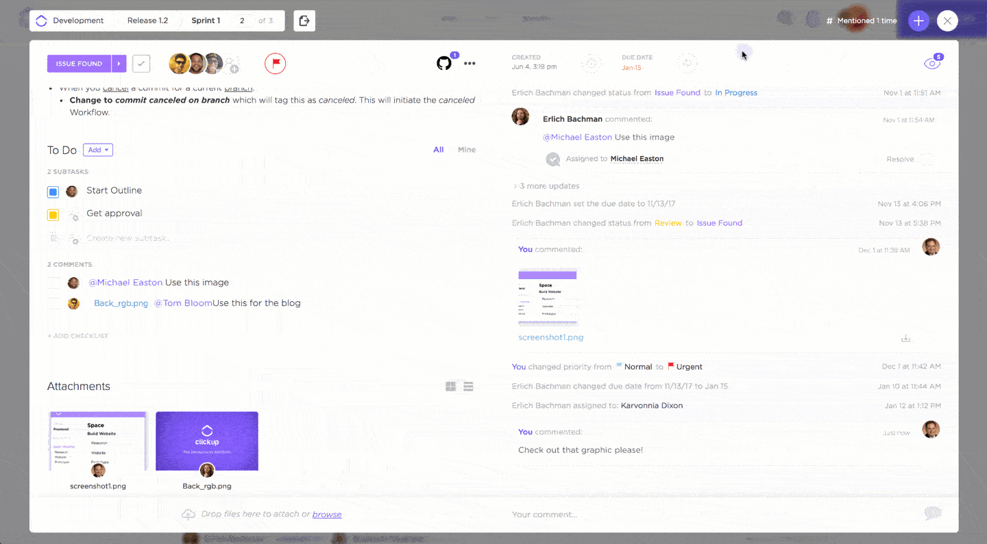 ความคิดเห็นใน ClickUp: เจ้านายที่ชอบจู้จี้จุกจิก