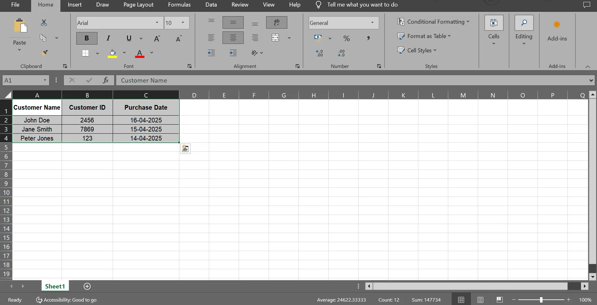 Seleccione la tabla y copie las celdas: cómo insertar Excel en Word.