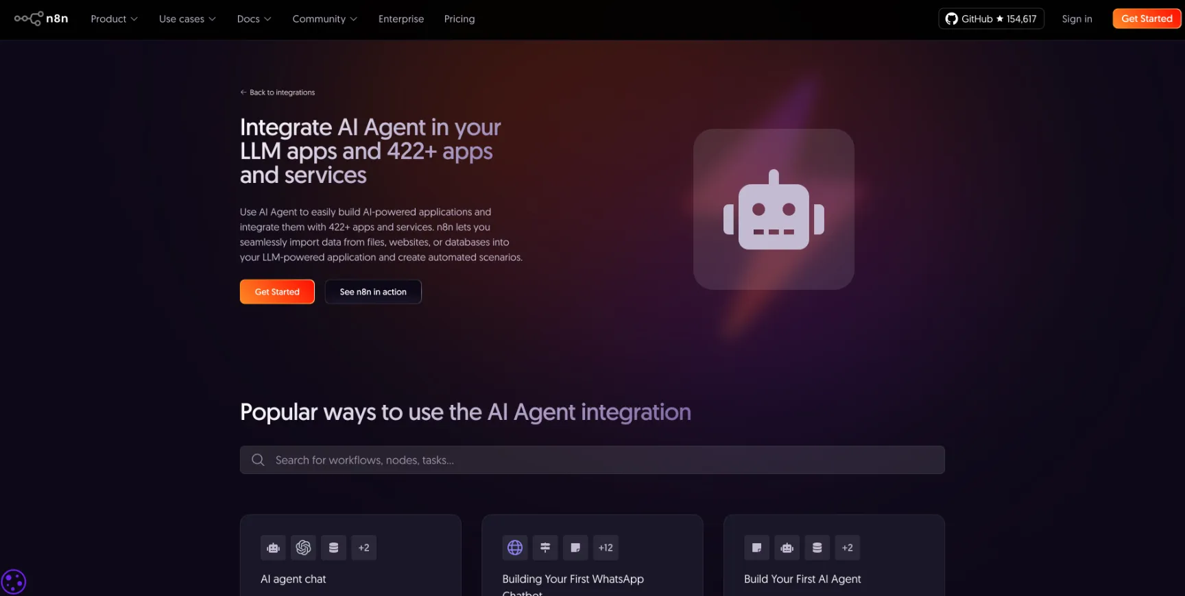 изображение, показващо екранна снимка на n8n agentic ai