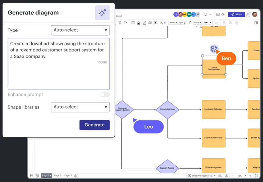Lucidchart: alternativa k Visio pro Mac