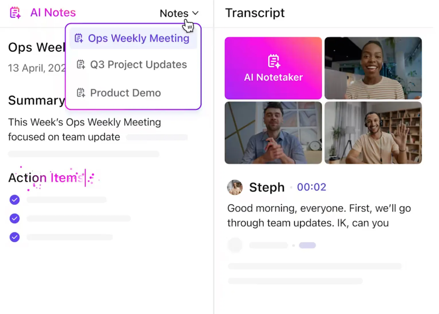 ClickUp AI notulist