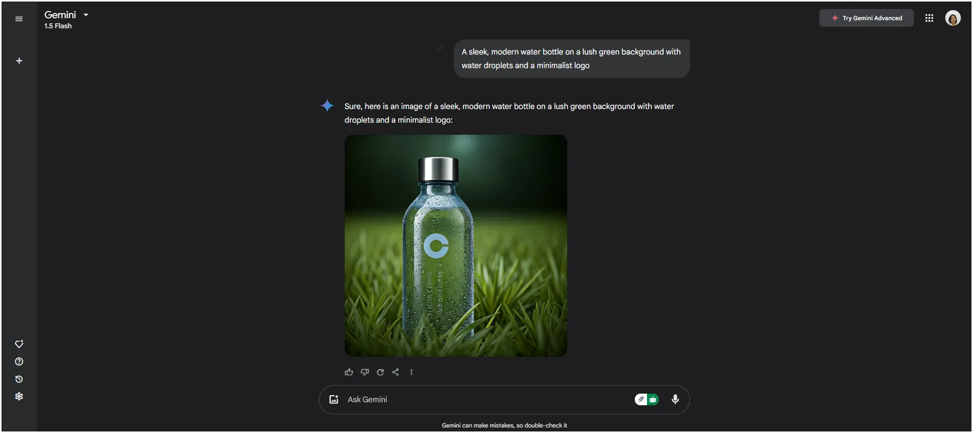 Gemini Dashboard: Създаване на изображения с Gemini
