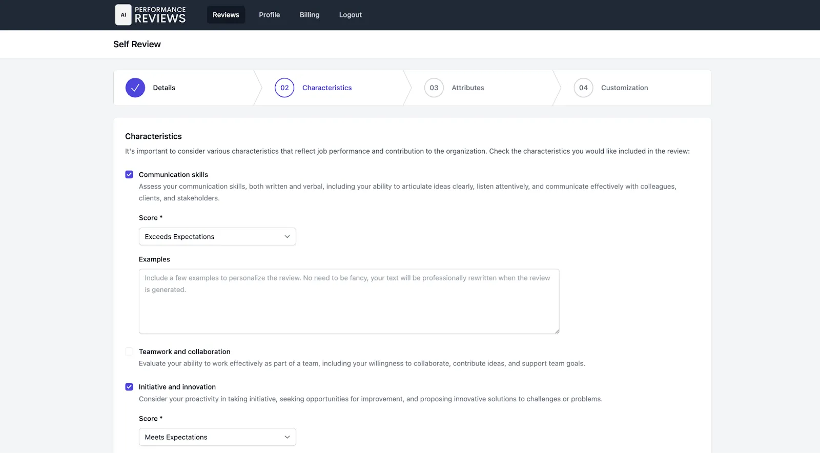 PerformanceReviews.ai: công cụ tạo báo cáo đánh giá hiệu suất bằng AI